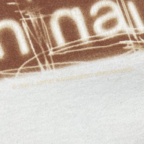 NINE INCH NAILS BROWN LOGO DOUBLESIDE WHITE FRUIT OF THE LOOM LARGE 9160