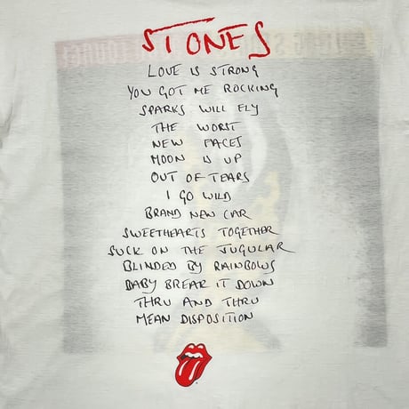 ROLLING STONES VOODOO LOUNGE WHITE BROCKUM LARGE 0518