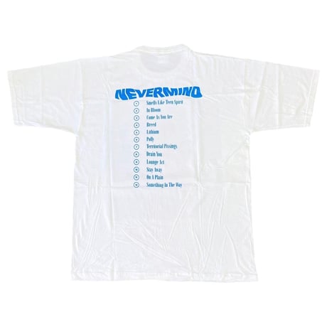 NIRVANA DEAD STOCK NEVERMIND WHITE XL 7088