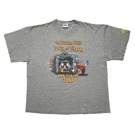 DISNEY VINTAGE THE TWILIGHT ZONE TOWER OF TERROR DROP INTO THE ZONE GREY XL 6557