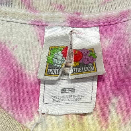 PEARL JAM YIELD '98 TOUR TIE DYE FRUIT OF THE LOOM XL 5687