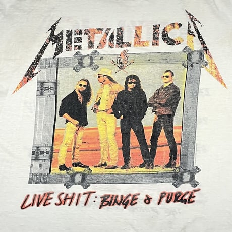 METALLICA LIVE SHIT BINGE & PURGE 1995 EURO TOUR XL 5718
