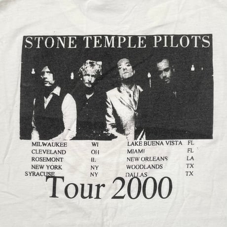 RED HOT CHILI PEPPERS x STONE TEMPLE PILOTS TOUR 2000 WHITE DELTA XL 5929