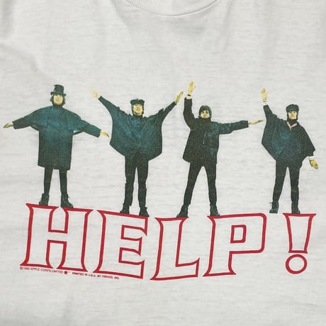 THE BEATLES 1990 HELP! I NEED SOMEBODY! WHITE FRUIT OF THE LOOM XL 5126