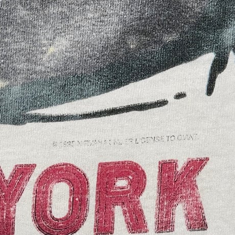 NIRVANA 1995 LIVE IN NEW YORK MTV WHITE FITS LARGE 5809