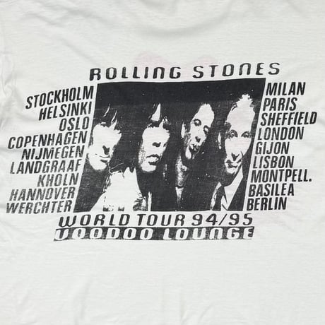 THE ROLLING STONES VOODOO LOUNGE DOT SPIKE TONGUE WHITE FITS LARGE 5779