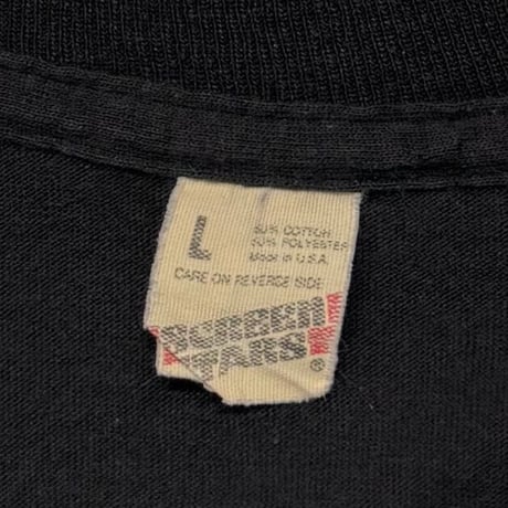 OLD & VINTAGE most sex maniacs wear black t-shirts SCREEN STARS LARGE 6879