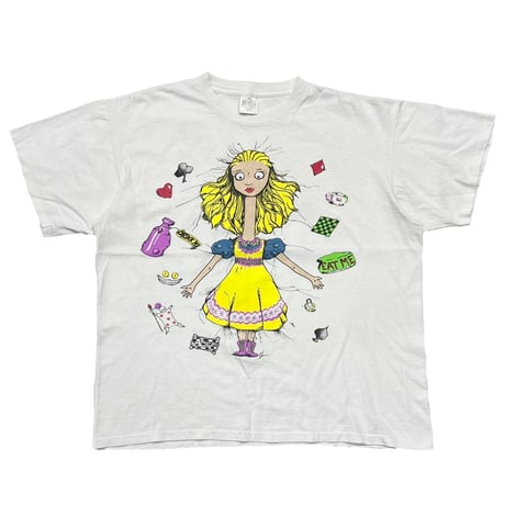 ALICE IN WONDERLAND ALICE & CAT DOUBLESIDE WHITE ANDAZIA XL 6325