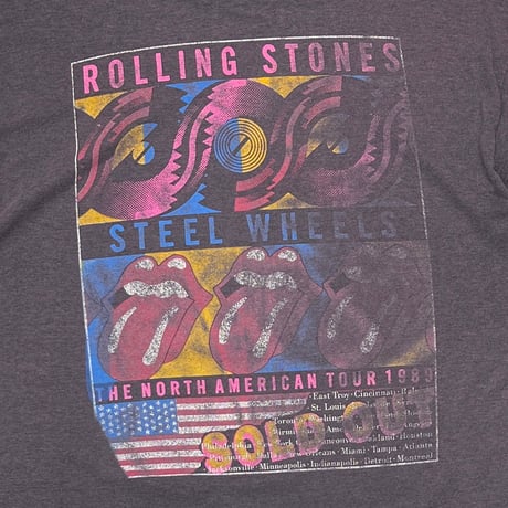 ROLLING STONES STEEL WHEELS 1989 NORTH AMERICAN TOUR LIP & TONGUE Hanes XL 6323