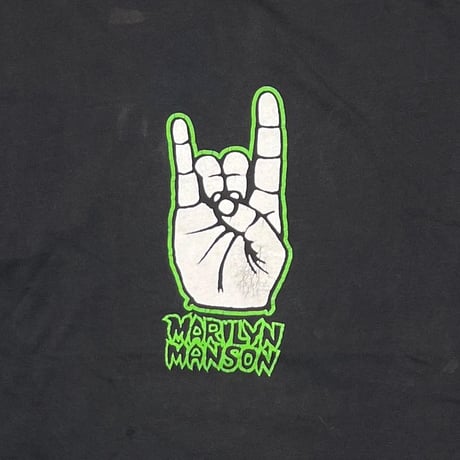 MARILYN MANSON HAND SIGN WE HATE LOVE WE LOVE HATE FITS XL 0496