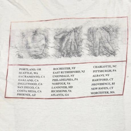 RUSH 1990 PRESTO WHITE HANES LARGE 1716