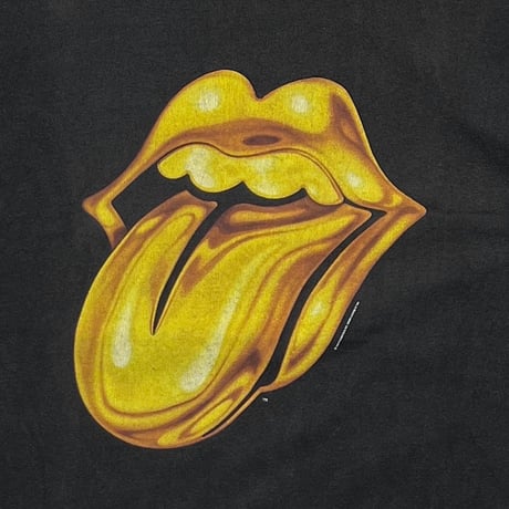 THE ROLLING STONES 1997 BRIDGES TO BABYLON GOLD LIP & TONGUE ANVIL MEDIUM 2768