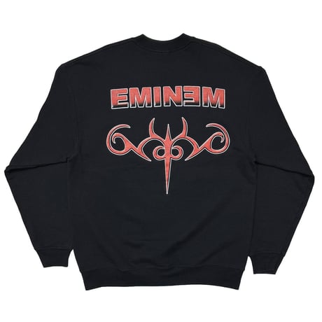 EMINEM FRONT PHOTO BACK TRIBAL LOGO CREWNECK SWEAT FRUIT OF THE LOOM XL 3837