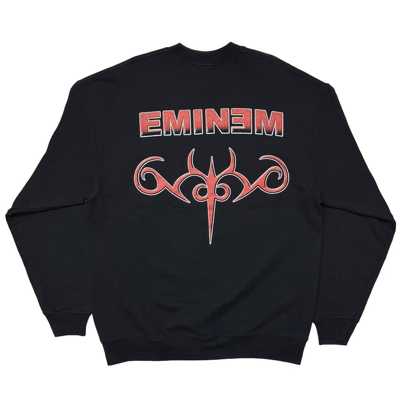 EMINEM FRONT PHOTO BACK TRIBAL LOGO CREWNECK SW