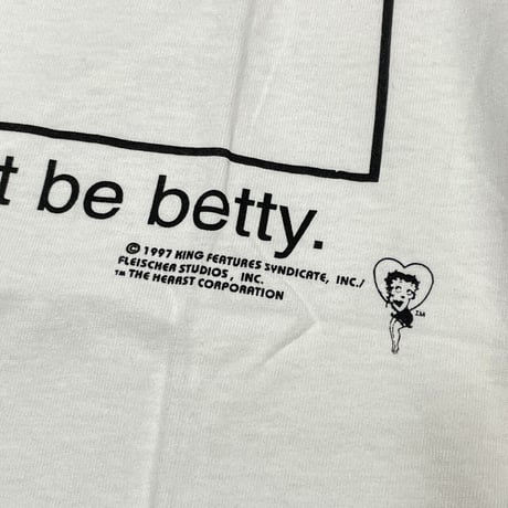 BETTY BOOP CALVIN KLEIN PARODY BE SEXY . BE SWEET . JUST BE BETTY 1997 CHANGES LARGE WHITE 9446