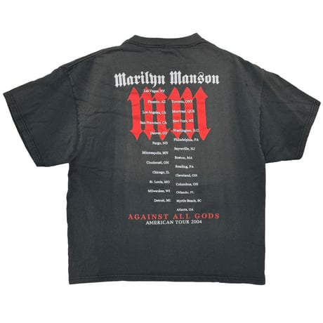 MARILYN MANSON AGAINST ALL GODS AMERICAN TOUR 2004 DELTA XL 0900