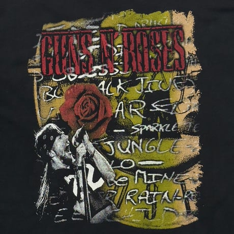GUNS N' ROSES EMBROIDERY LOGO DOUBLESIDE BOOTLEG FITS LARGE 6158