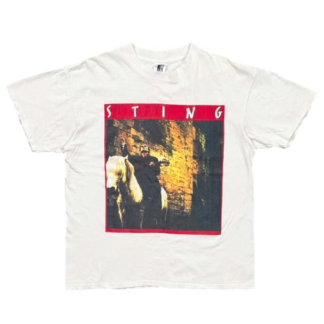 STING DOUBLE SIDE PRINT TOUR WHITE GEM XL 0165