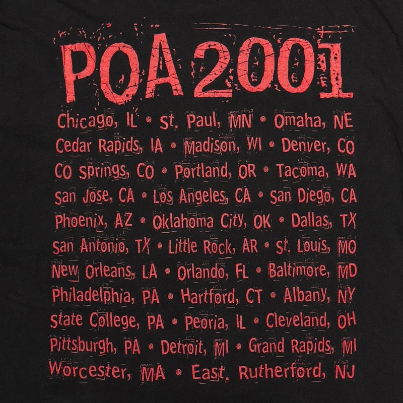 THE PLEDGE OF ALLEGIANCE TOUR 2001 SLIPKNOT SYS