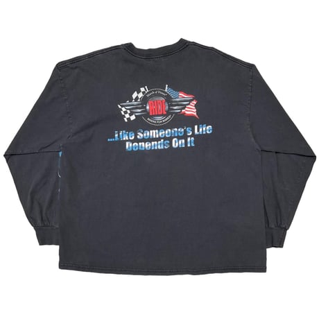 OLD&VINTAGE RIDE FLAME LS GILDAN XXL 1435
