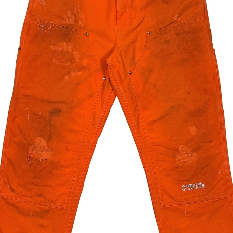 HERON PRESTON CARHARTT DOUBLE KNEE PANT ORANGE