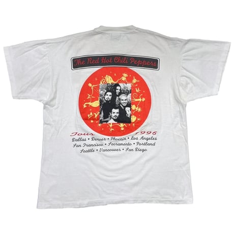 RED HOT CHILI PEPPERS ONE HOT MINUTE TOUR 1996 BOOTLEG WHITE FRUIT OF THE LOOM XL 1958