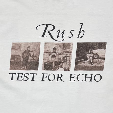 RUSH TEST FOR ECHO 1996-97 TOUR WHITE HANES XL 2714