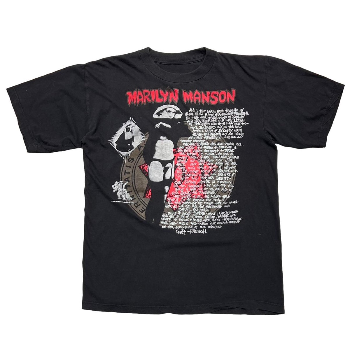 90s Marilyn Manson \"The End \" XL 鬼フェード Marilyn manson 1995 The end