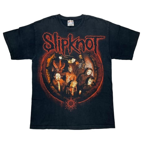SLIPKNOT MEMBER TEE RED BLACK HANES MEDIUM 7628