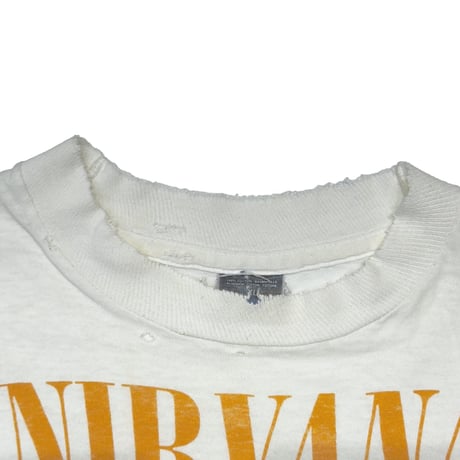 NIRVANA IN UTERO LS WHITE SCREEN STARS XL 9573