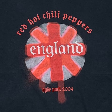 RED HOT CHILI PEPPERS ENGLAND HYDE PARK 2004 LS FRUIT OF THE LOOM XL 7365