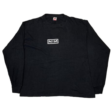 NINE INCH NAILS BOX LOGO LS FRUIT OF THE LOOM XL 7829