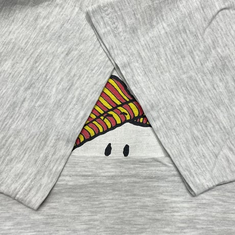 PEANUTS SNOOPY TEE ASH GREY LARGE 8231