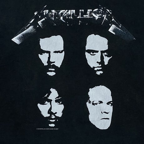 METALLICA 1994 FACES TEE MISSING TAG XL 8399