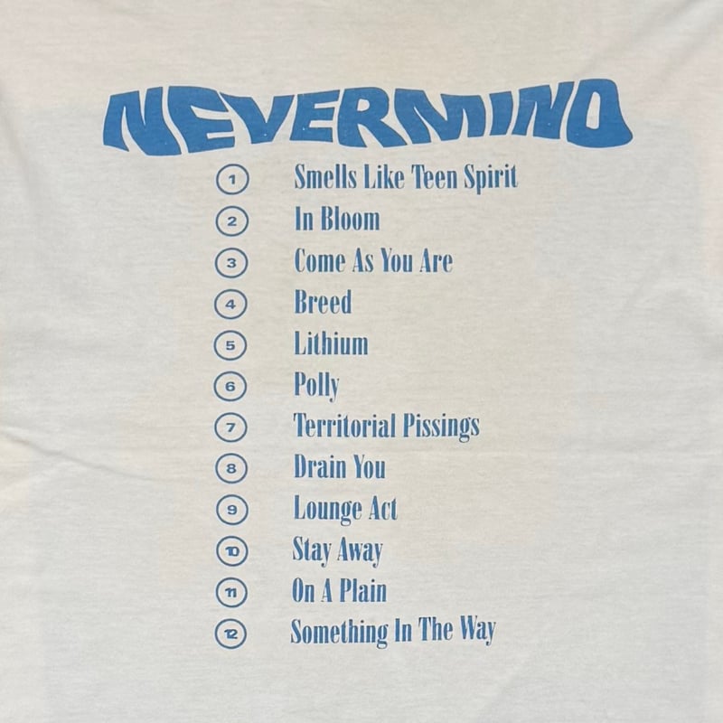 NIRVANA【Never Mind】 Tシャツ anvil y2k NIRVANA Y2K NEVERMIND WHITE ANVIL MEDIUM 3397 |