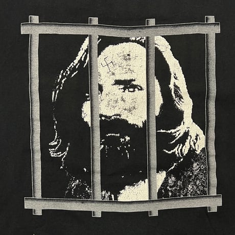 CHARLES MANSON CHARLIE WILL NEVER SURF! LARGE 7218