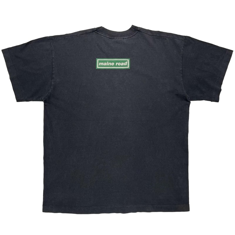 OASIS BOXロゴTシャツ XLサイズ　グリーン oasis GREEN BOX LOGO MAINE ROAD SCREEN STARS LA