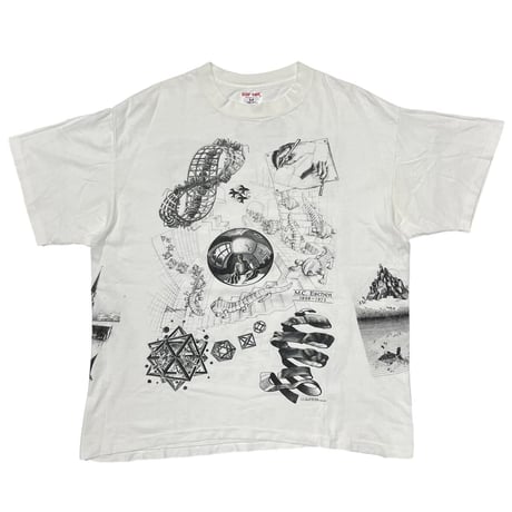 M.C. ESCHER 1991 MULTI ART WHITE SOF TEE XL 9050