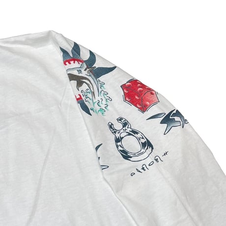 DENNIS RODMAN TATTOO LS WHITE XL 9584