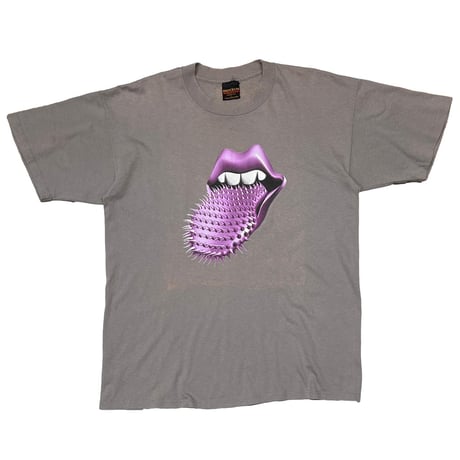 ROLLING STONES PURPLE LIP & SPIKE TONGUE VOODOO LOUNGE CHARCOAL BROCKUM LARGE 5451