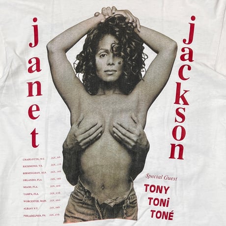 JANET JACKSON WORLD TOUR 93-94 LS WHITE anvil XL 2568