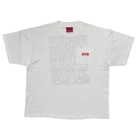 Marlboro COWBOYS STILL... KICK BACK POCKET TEE WHITE FITS XL 9972