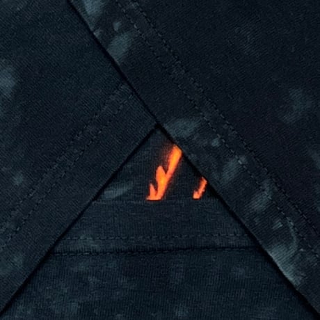THE ROLLING STONES FLAMING TONGUE BLACK TIEDYE ANVIL XL 8252