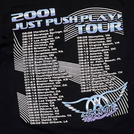 AERO SMITH SORAYAMA JUST PUSH PLAY TOUR BOOTLEG GILDAN MEDIUM 8341