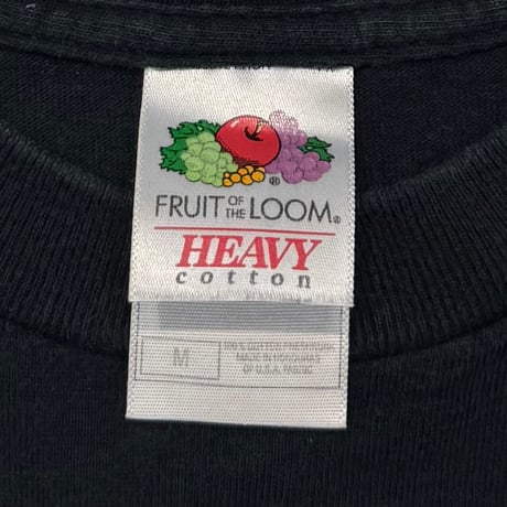 OLD&VINTAGE JASON MONOCHROME ILLUST BLACK FRUIT OF THE LOOM MEDIUM 9346