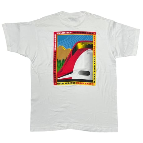 Marlboro UNLIMITED PIPESTONE PASS POCKET TEE WHITE FRUIT OF THE LOOM XL 9930