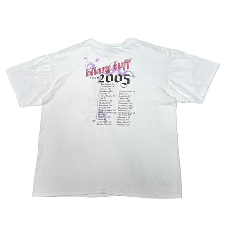 HILARY DUFF 2005 TOUR TEE ANVIL LARGE 5242
