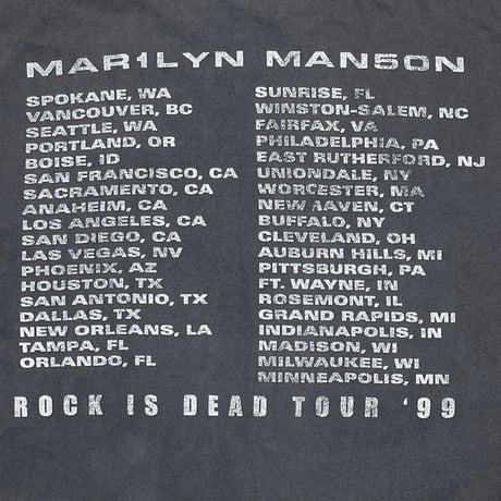 MARILYN MANSON ROCK IS DEAD TOUR '99 WINTERLAND LARGE 8274