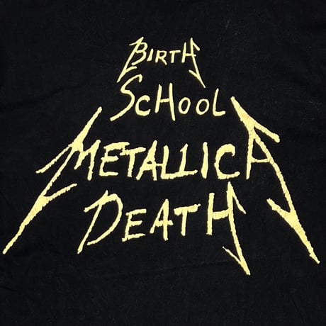 METALLICA BIRTH SCHOOL METALLICA DEATH PUSHEAD SIDE FLAME SKULL LS LARGE 3998