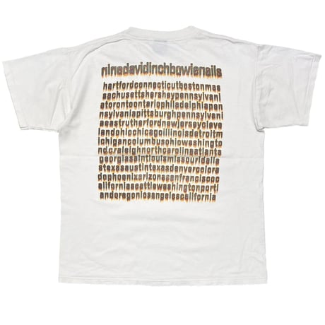 NINE INCH NAILS DAVID BOWIE WHITE BROCKUM LARGE 8050